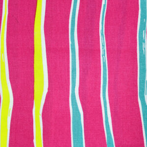 Pink Base Stripe Print Fabric (FC-226)