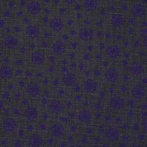 Hemp Cotton Plain Flower Print Fabric (FC-238)