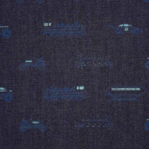 Yarn Dyed Indigo Over Canvas Fabric (FC-281)