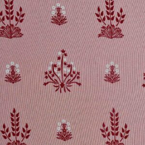 Viscose Orange Leaf Print Fabric (FC-349)