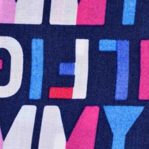 Modal Navy Base Letter Print Fabric (FC-389)