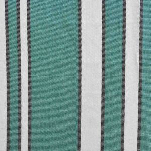Rayon Green & White Stripe Fabric (FC-40)