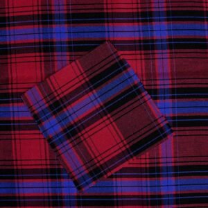 Cotton Red & Black Twill Woven Fabric (FC-LB006)