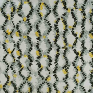 Cotton Black & Yellow Printed Woven Fabric (FC-MTM1385)