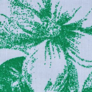 Cotton Lycra Green Leaf Print Fabric (FC-OA4)