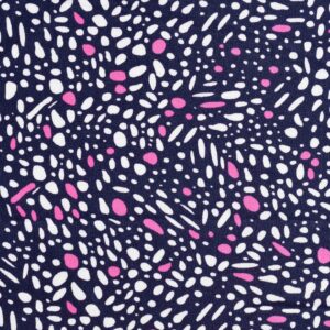 Viscose Multi Color Oval Print Fabric (FC-OA436)
