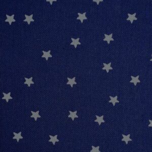 Cotton Navy Base Star Print Fabric (FC-OA557)