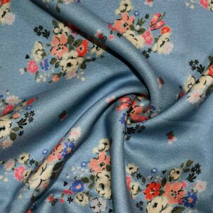 Viscose Multi Flower Print Woven Fabric (FC-SWP02 )