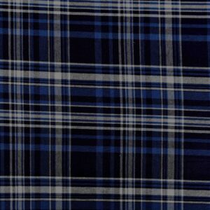 Cotton Navy Checked Yarn dyed Woven Fabric (FC-SWY04)