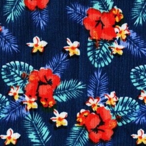Viscose Flower Print Hightwist Fabric (FC-OA116)